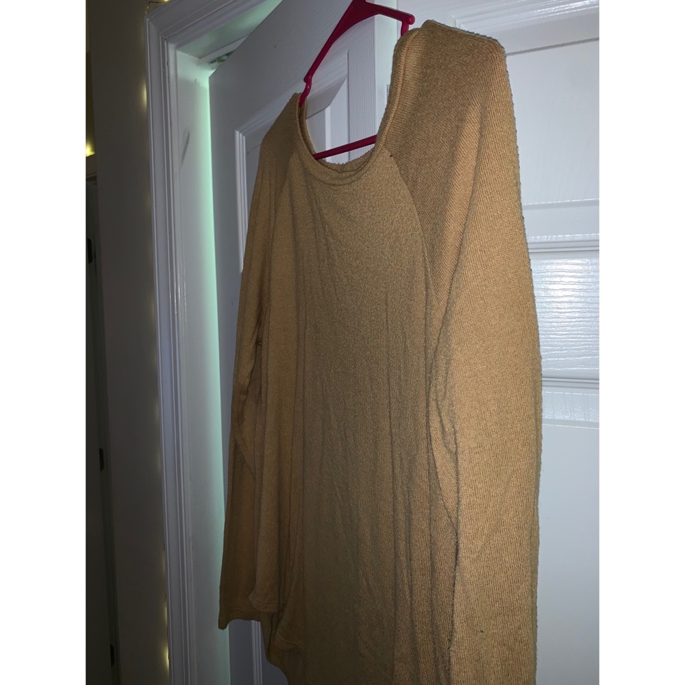 Long sleeve plush mustard yellow soft and sexy